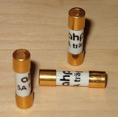 AHP Feinsicherung II 6,3x32mm Cu vergoldet